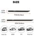 Merkloos Ford 4 Stuks Zijskirt Strips - Matzwart rubber en PVC