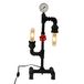 Homemania Bureaulamp, metaal, bureau, nachtkastje, zwart van metaal, 18 x 20 x 52 cm, 2 x E27, max. 100 W
