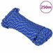 vidaXL Boottouw 3 mm 250 m polypropyleen blauw