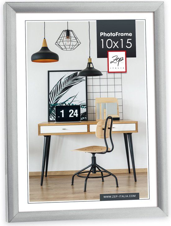 Zep Kunststof Fotolijst New Easy Zilver 10x15 cm