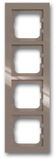 Busch-Jaeger 1754-0-4449 Grijs 4-voudig frame Schroefloos 1 stuk(s)