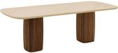 Goossens Nova Eettafel - Mortex - 200 x 77 x 100 cm - Rechthoek - beige