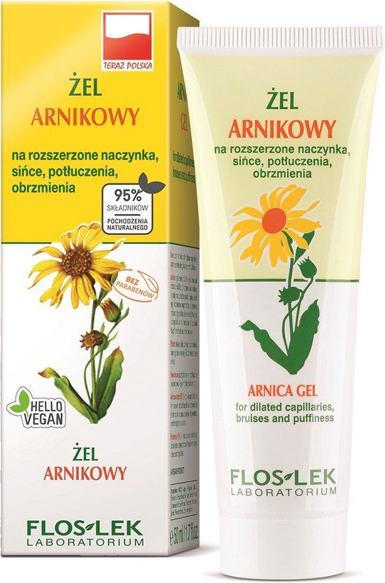 FlosLek Laboratorium Arnica gel voor verwijde haarvaten, kneuzingen en zwellingen - 50ml
