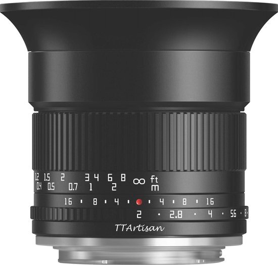 TTArtisan - 10mm F2 Asph. APS-C voor FujiFilm X vatting, zwart