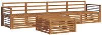 vidaXL - Bank loungeset - Naturel - Massief Acacia Hout
