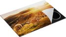 Chefcare Inductie Beschermer Schapen in de Heuvels bij Zonsondergang - 75x50 cm