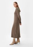 comma Gebreide jurk cognac