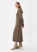 comma Gebreide jurk cognac