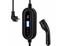 TDC ENERGY SNK03 Chargeur portable pour véhicule électrique, Type 2, 3,5 kW, réglable sur 8/10/13/16 A, 230 V monophasé, fiche Type F, Wi-Fi et Bluetooth, câble de 5 m, IP66, conforme CE
