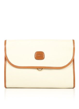 Bric's Bojola Trifold Travel Toilettas - Cream - Beige