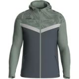 Jako Iconic Jas Met Kap Dames - Zachtgrijs / Mintgroen / Antra Light | Maat: 38