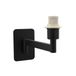 VoltShine Draaibare wandlamp – veelzijdige verlichting in zwart, met E14-lampfitting, afmetingen 14,5 x 8 x 22 cm, ideaal voor moderne ruimtes