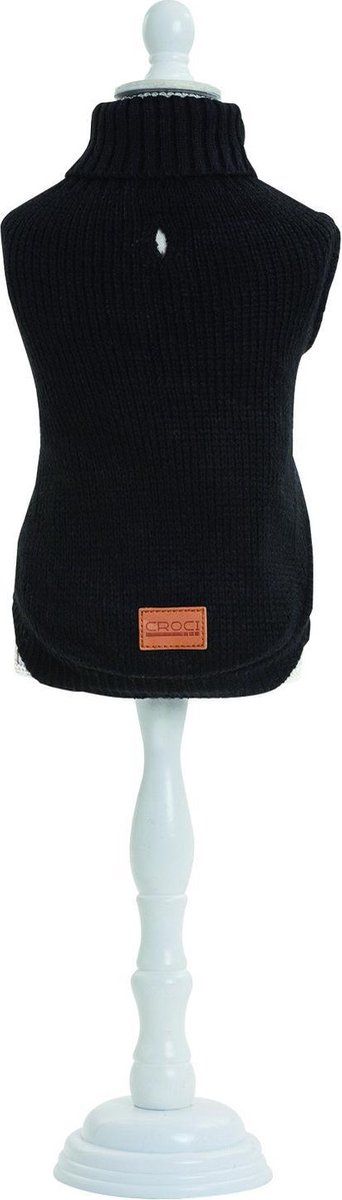 Croci Turtleneck Stockholm Zwart - Hondenkleding - 25 cm