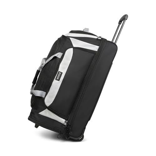 TravelZ Reistas met wielen 96 liter - Weekendtas met doordacht ondervak en trekstang - Wieltas Zwart