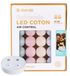 Guirlande lumineuse LED avec 32 boules en coton, 3,2 mètres de long, avec connexion USB, télécommande, avec motif licorne