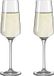 Ritzenhoff Verres à champagne - 2 pièces - Cristal côtelé - 230 ml - Verres à champagne et prosecco - Flûtes à champagne