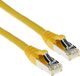 ACT Gele 7 meter LSZH SFTP CAT6A patchkabel snagless met RJ45 connectoren FB7807