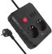 Maclean MCE388 B - Stekkerdoos - 2 stopcontacten + 3xUSB - 3 m - Zwart