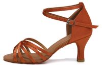 BURTAN "HAVANA" LATINO SALSA BACHATA KIZOMBA DANSschoenen - BEIGE, 7 cm