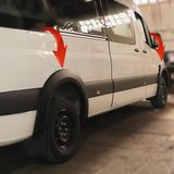 Oneway Set spatbordverbreders (Fender Flares) compatibel met Mercedes Sprinter W907 2018- - Matzwart