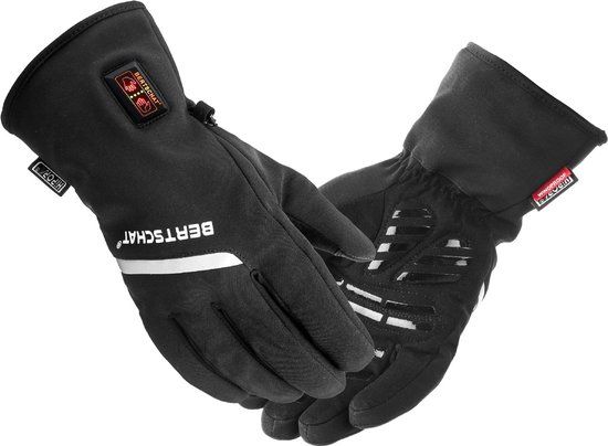 BERTSCHAT Verwarmde Handschoenen - Fietshandschoenen | Dual Heating | Wind- & Waterdicht | XL