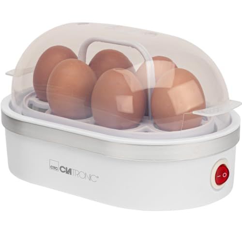 CLATRONIC Platte eierkoker EK 3497 400W wit/sr | voor 6 eieren