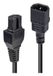 Lindy 30402 electriciteitssnoer Zwart 3 m IEC C14 IEC C15