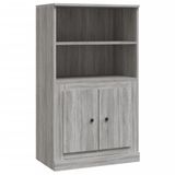 VidaXL Hoge kast, grijs Sonoma, 60x35,5x103,5 cm, houtvezel