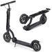 Movino Air - Trottinette - Anthracite - pour Garçons et Filles - Charge maximale 100 kg - Trottinette enfant - Roulements ABEC-7 - Frein à tambour - Roues gonflables