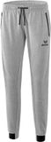 Erima Essential Sweatbroek Dames - Zwart / Licht Grey Melange | Maat: 42