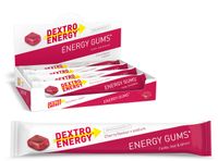 Dextro Energy Energie Gums - Kers + Natrium Energie Bar - Vegan Energie Reep - 8 porties (8 x 45 gram )