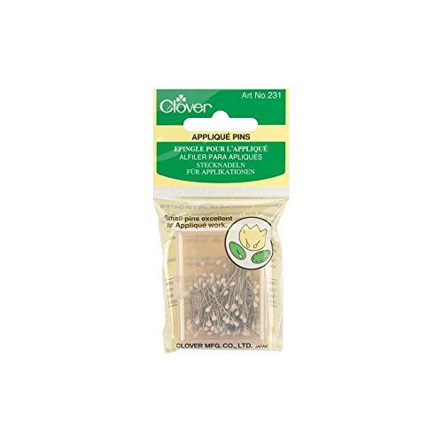 Clover 231 Applique Pins, Maat 12 150/Pkg, Wit
