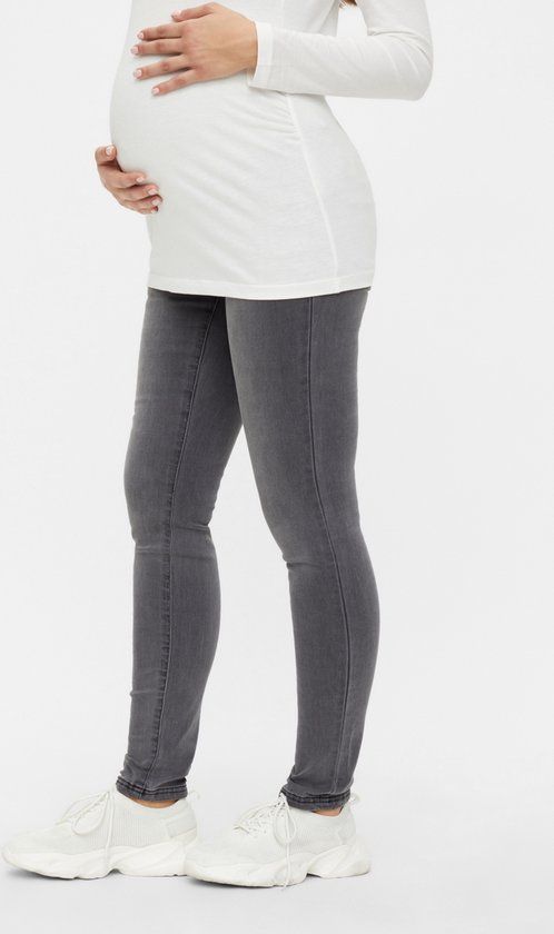 MAMALICIOUS MLLOLA SLIM GREY JEANS A. NOOS Dames Jeans - Maat W28 X L32