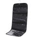 WODISON Opvouwbare doorzichtige hangende toilettas cosmetische organizer opslag, Zwart, Eén maat