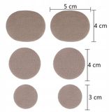 Merkloos / Sans marque Merkloze Schoenreparatie Pleisters - 6 Stuks stevig - Lichtgrijs