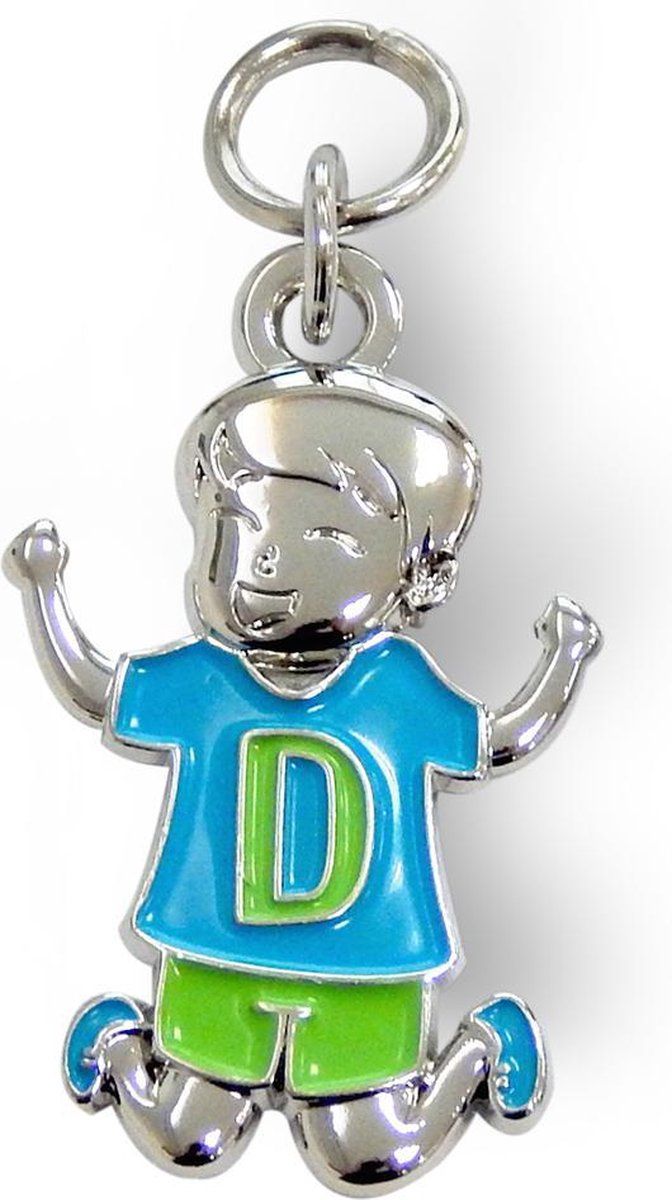 Charms for you Bedeltje - D - Jongen - Kunststof - Multi - 2022