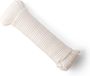 SNURO Gevlochten nylon Touw (4mm, 20M) - Slijtvast koord in sterke witte polyamide