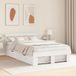 Maison Exclusive - Cadre de lit avec tête de lit, blanc, 120 x 190 cm, pin massif
