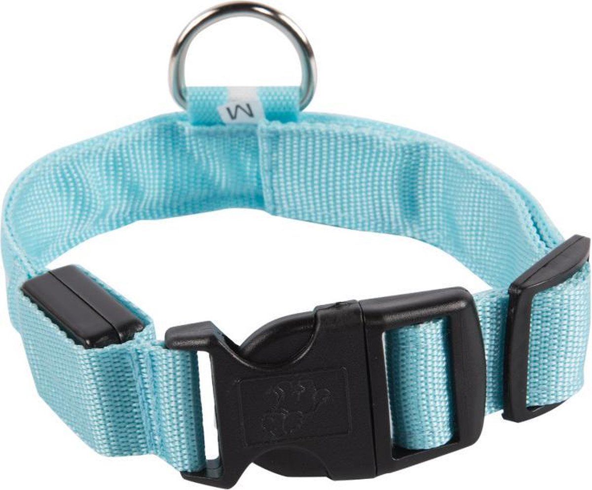 Smartphonica LED Lichtband - Lichtgevend - Hondenhalsband - Blauw - Maat M