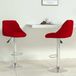 Maison Exclusive - 2 tabourets de bar, rouge foncé, velours