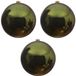 Decoris Kaemingk B.V. 3x Grote donkergroene kunststof kerstballen van 20 cm - glans