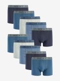 Next Heren Set van 10 Boxershorts met A-voorkant - Blauw