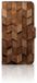 B2Ctelecom Étui style livre pour Google Pixel 8A Wooden Cubes