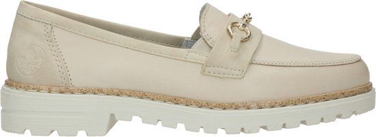 Rieker instapper - Lage schoenen - Unisex - Maat 42 - beige - Leer