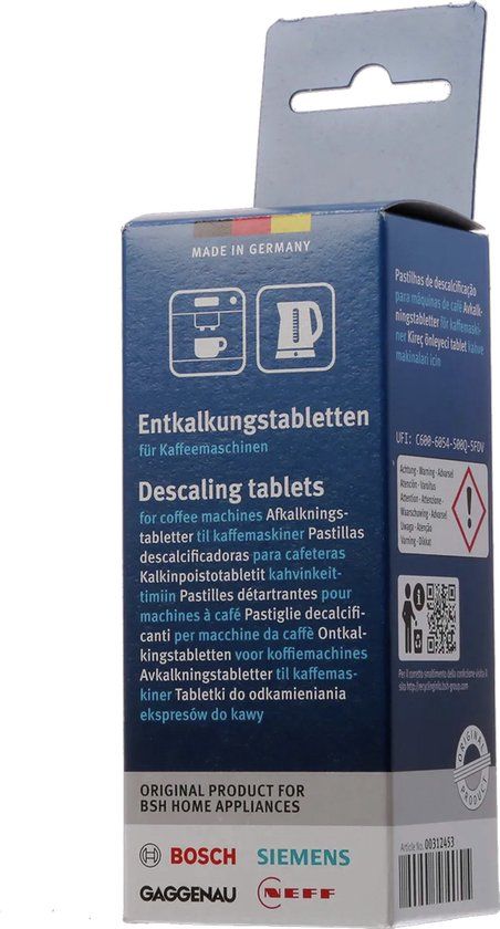 Siemens Bosch Ontkalkingstabletten - 6x18g