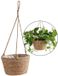 Non-branded Plant hanger Hanging Straw Planter 20cm Jute Rope