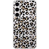 Samsung Galaxy S24 FE Leopard Bedrukt Siliconen Hoesje