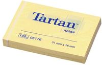 Tartan Notes Haftnotizen, 76×76 mm, lichtgeel, 12 blokken