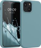 kwmobile telefoonhoesje geschikt voor Apple iPhone 13 mini - Hoesje met siliconen coating - Smartphone case in antieksteen
