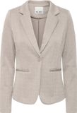 ICHI IHKATE JACQUARD BL4 Dames Blazer Fungi/Almond Milk Herringbone M